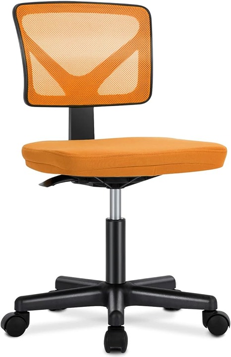 Armless Desk Chairs with Wheels Cute Home Office Chair