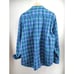 ROBERT GRAHAM Men Navy Blue L Football Sport Shirt 3XL Plaid Button up