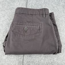 Perk Slim Fit Stretch Pants Men's 34x30 Gray Chino Preppy Athletic Classic