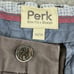 Perk Slim Fit Stretch Pants Men's 34x30 Gray Chino Preppy Athletic Classic