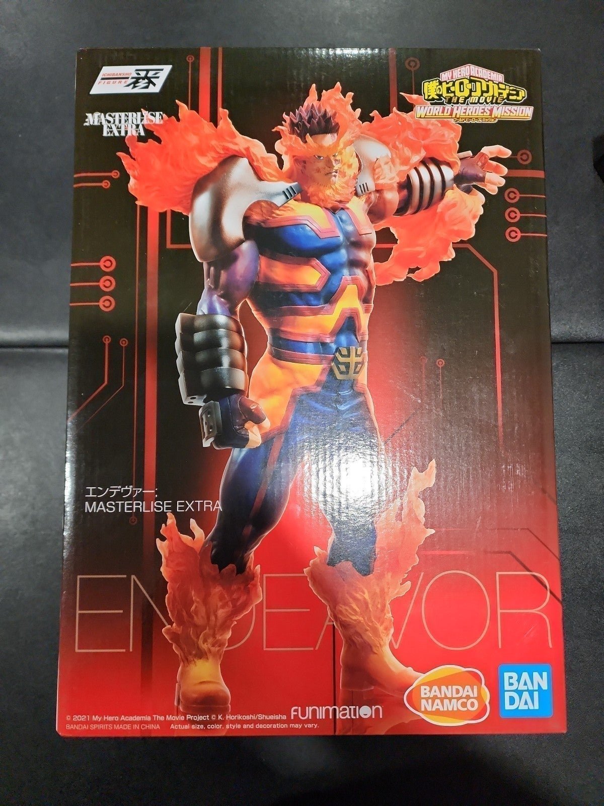 Ichibansho My Hero Academia Endeavor World Heroes' Mission Action Figure NiB