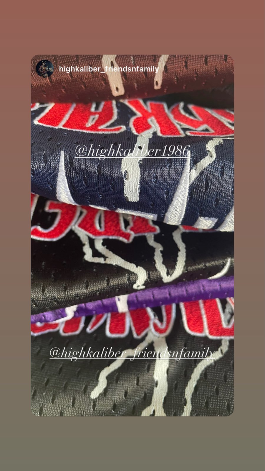 HighKaliber embroidered mesh shorts