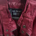 Faux leather red