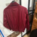 Faux leather red