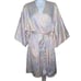Vintage 60s Miss Elaine Knee Length Robe S Multicolor Floral Union Tag USA