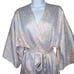 Vintage 60s Miss Elaine Knee Length Robe S Multicolor Floral Union Tag USA