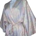 Vintage 60s Miss Elaine Knee Length Robe S Multicolor Floral Union Tag USA