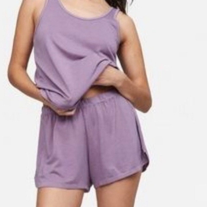 NEW MATE the Label Lavender Purple Tencel Sleep Short - Medium