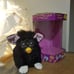Vintage 1998 Furby Black Witch’s Cat Grey Eyes NO EYELASHES With Tag + Box