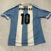 Messi 10 ARGENTINA Large 2011 Copa HOME Football Shirt Jersey Vintage Camiseta