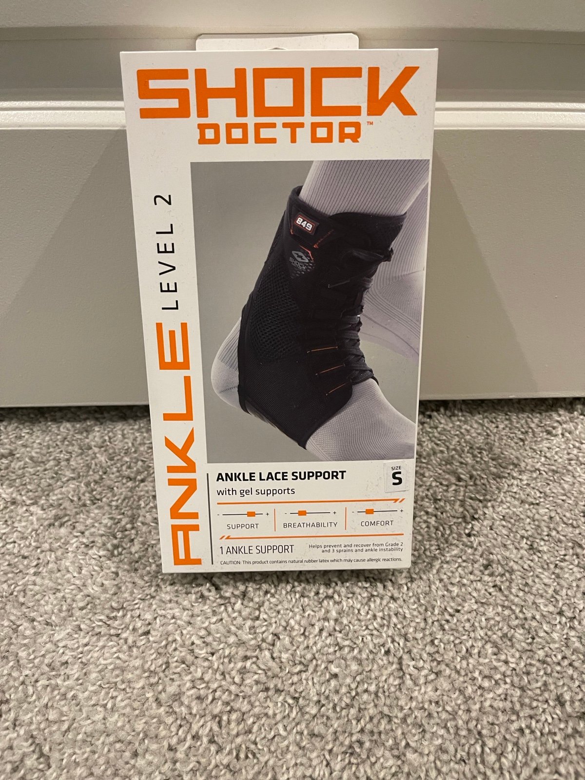 Shock doctor lace up ankle support brace