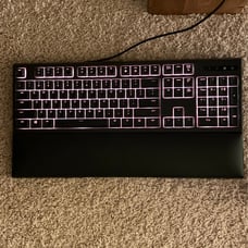 Razer Ornata Chroma Keyboard *arrow keys and number pad delete key do not click*