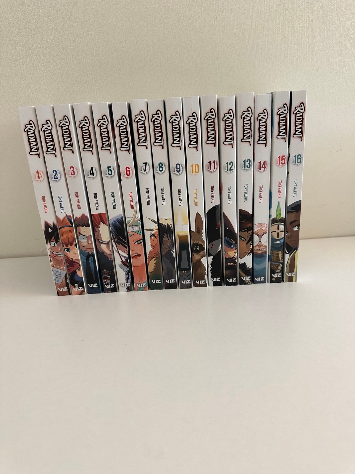Radiant manga volumes 1-16