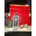 RARE California Creations Ceramic Christmas Village “Flos Drive-In”