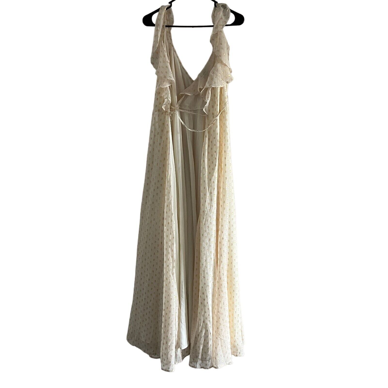 Yumi Kim Iris Maxi Dress Small White Gold Dots