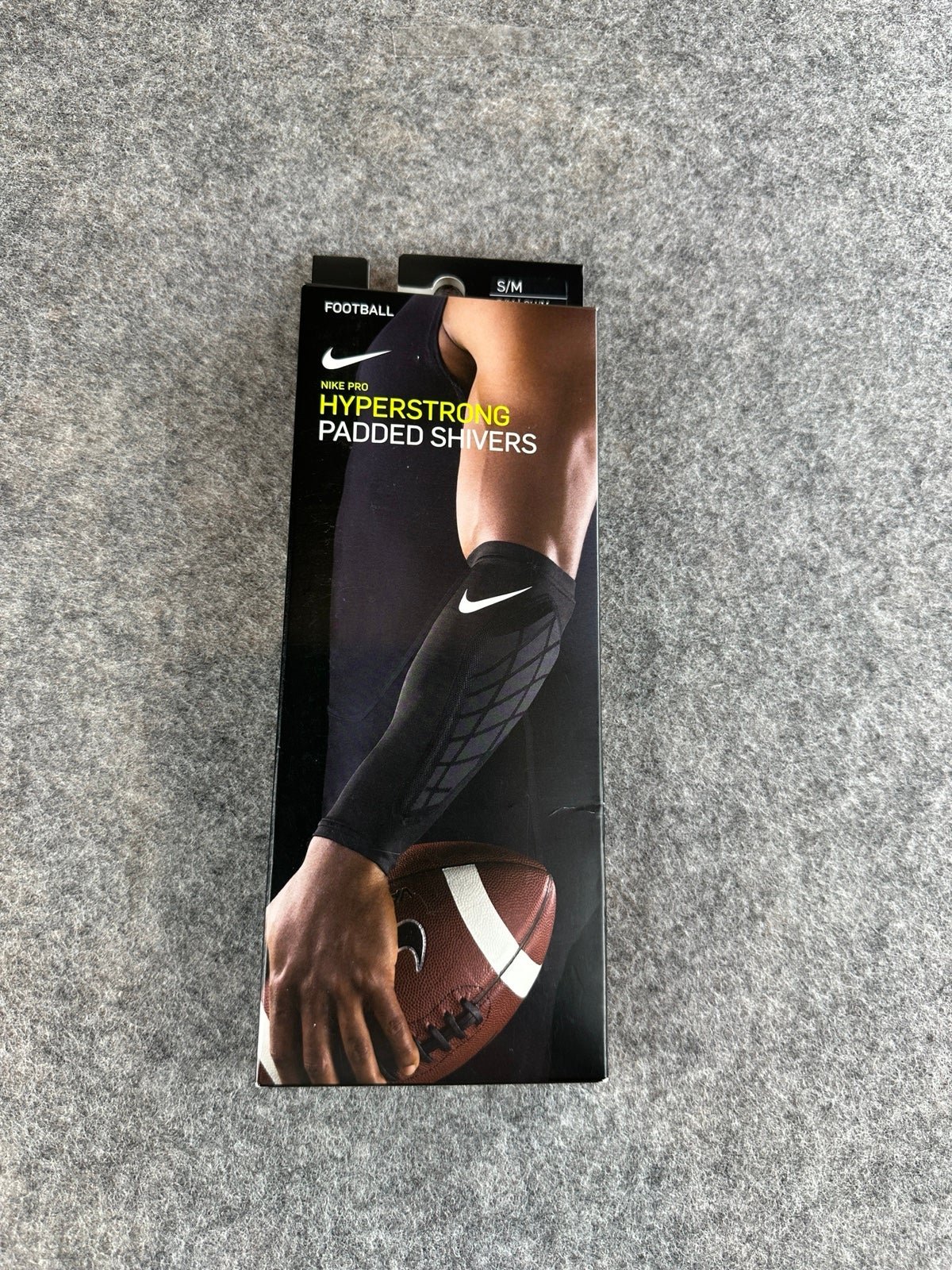 Nike Pro Men's Hyperstrong Padded Forearm Shivers NFS49081SM Black S/M NWT