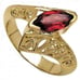 NEW 14k over Sterling 1.2ct Garnet Ring