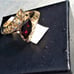 NEW 14k over Sterling 1.2ct Garnet Ring