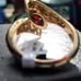 NEW 14k over Sterling 1.2ct Garnet Ring