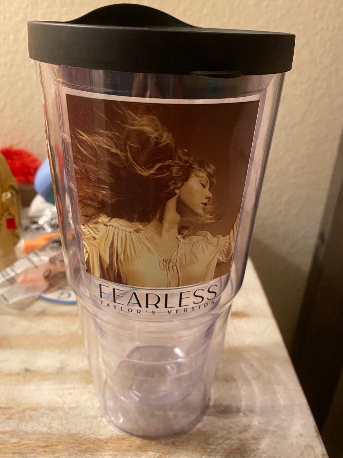 Taylor Swift Fearless Taylors verison water bottle