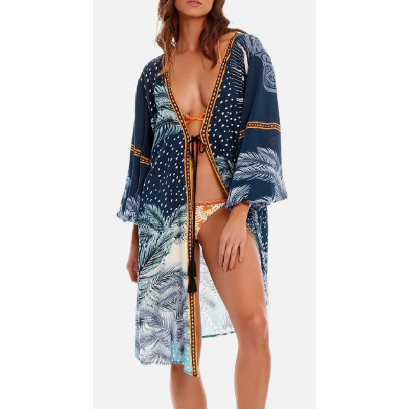 Agua Bendita Aldora Arabela Tunic Coverup NWT Sz. O/S