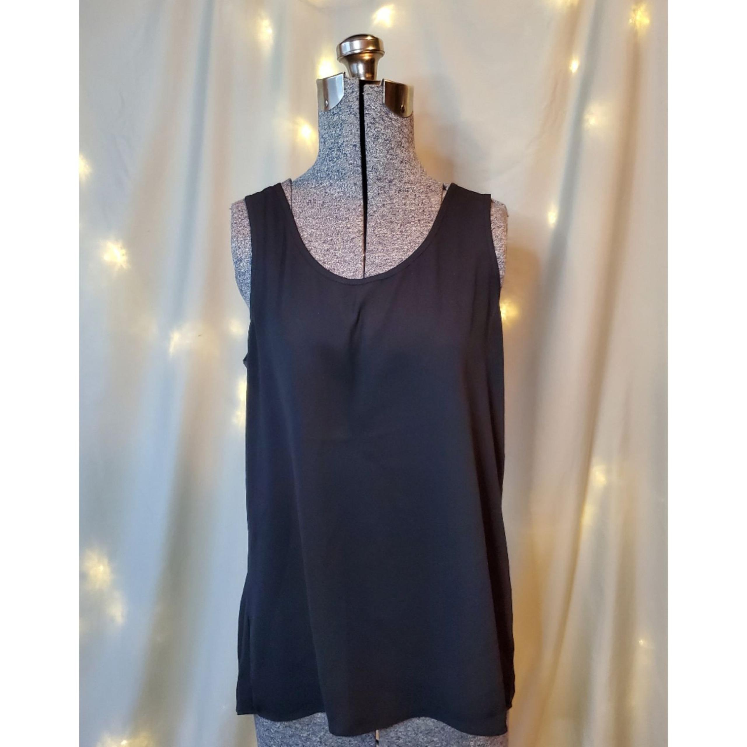 Express Slit Back Tank Top Blouse