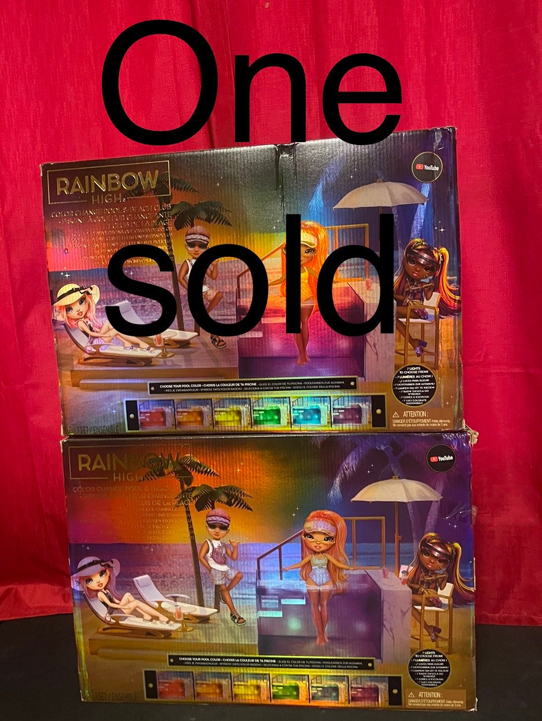 (New in box) rainbow high Color changing pool