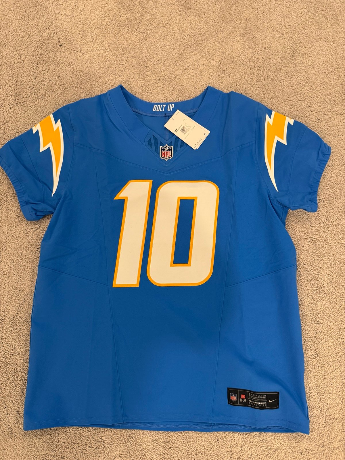Chargers Nike Elite Justin Herbert Jersey 44