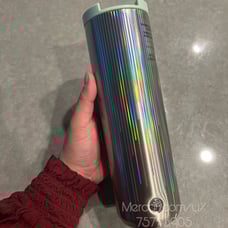 Starbucks 2022 holographic stripes and mint cap 20oz insulated tumbler