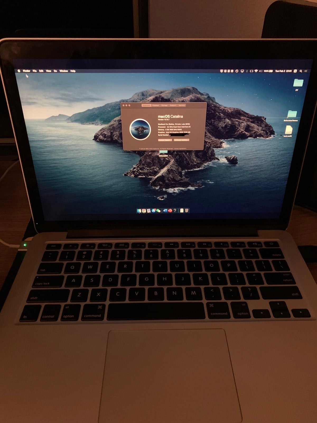 Apple macbook pro retina 2012