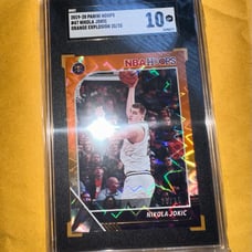 2019-20 NBA Hoops Nikola Jokic Orange Explosion #/25 SGC GEM MINT 10 Nuggets