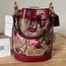 Coach Mini Bucket Bag In Signature Cherry Print