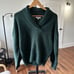 Womens Madewell Vinson Shaw Collar Sweater Forest Green NWT XS