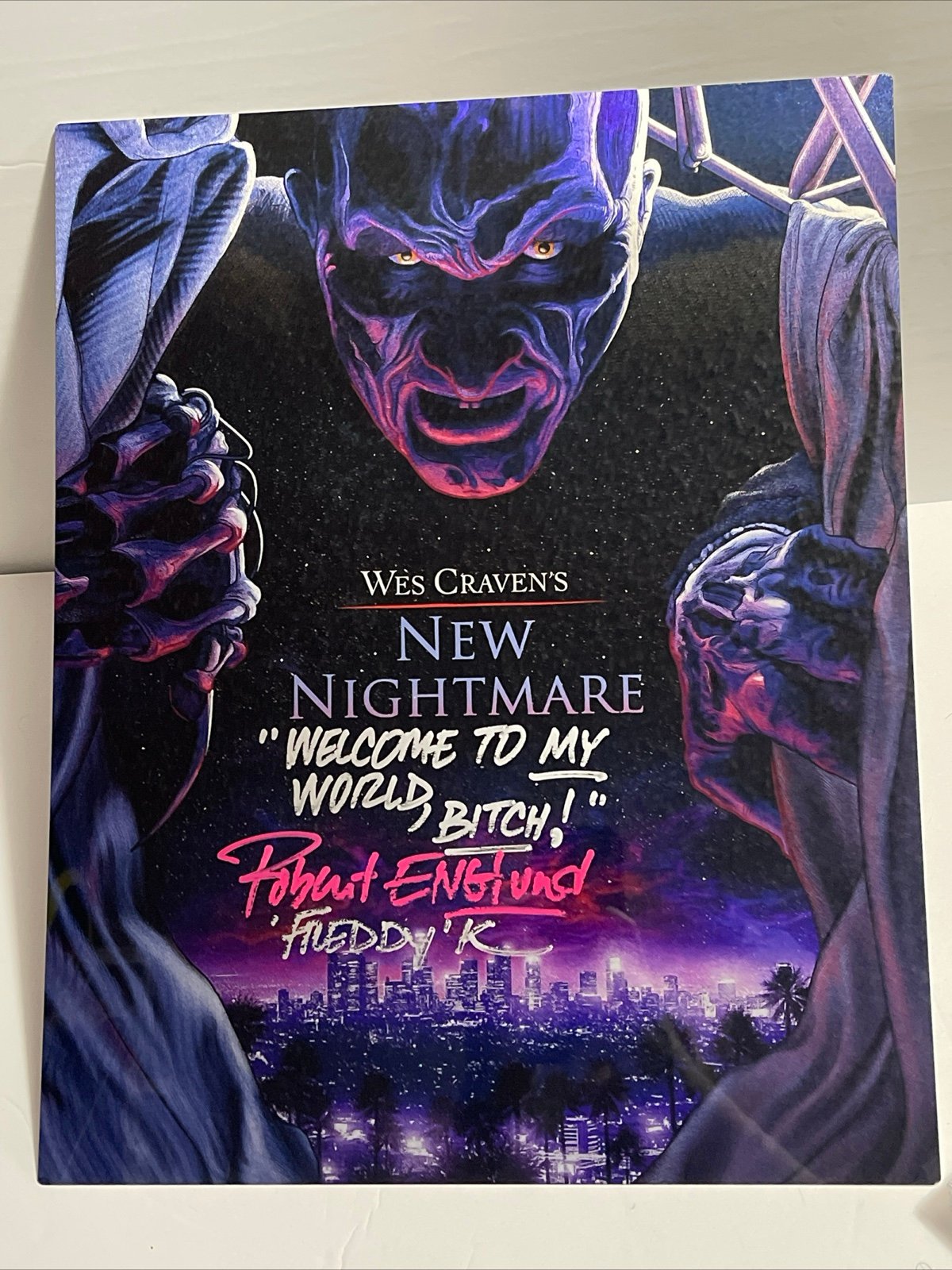 Robert Englund Signed 16x20 Metal Print Freddy Krueger W/Inscriptions JSA COA