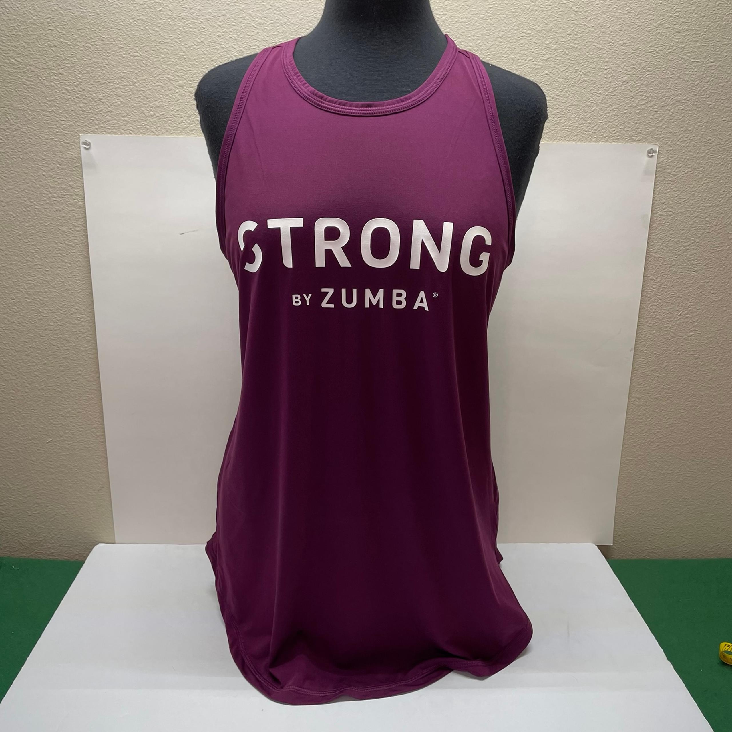 Strong by Zumba women’s athletic tank top size XL - purple and white