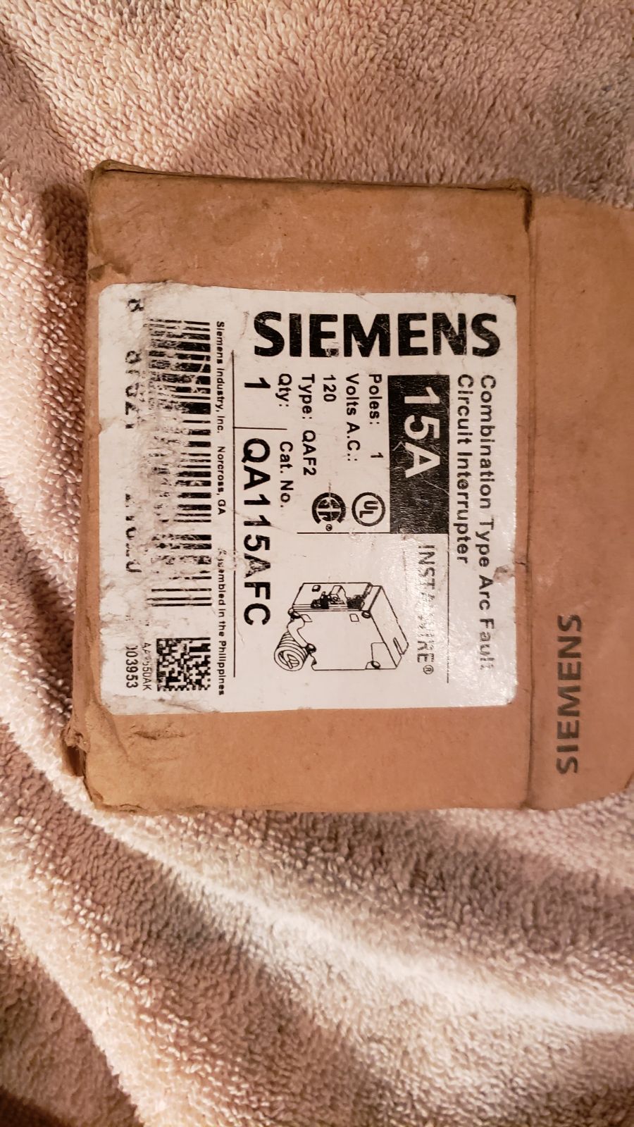Siemian breaker 15amp