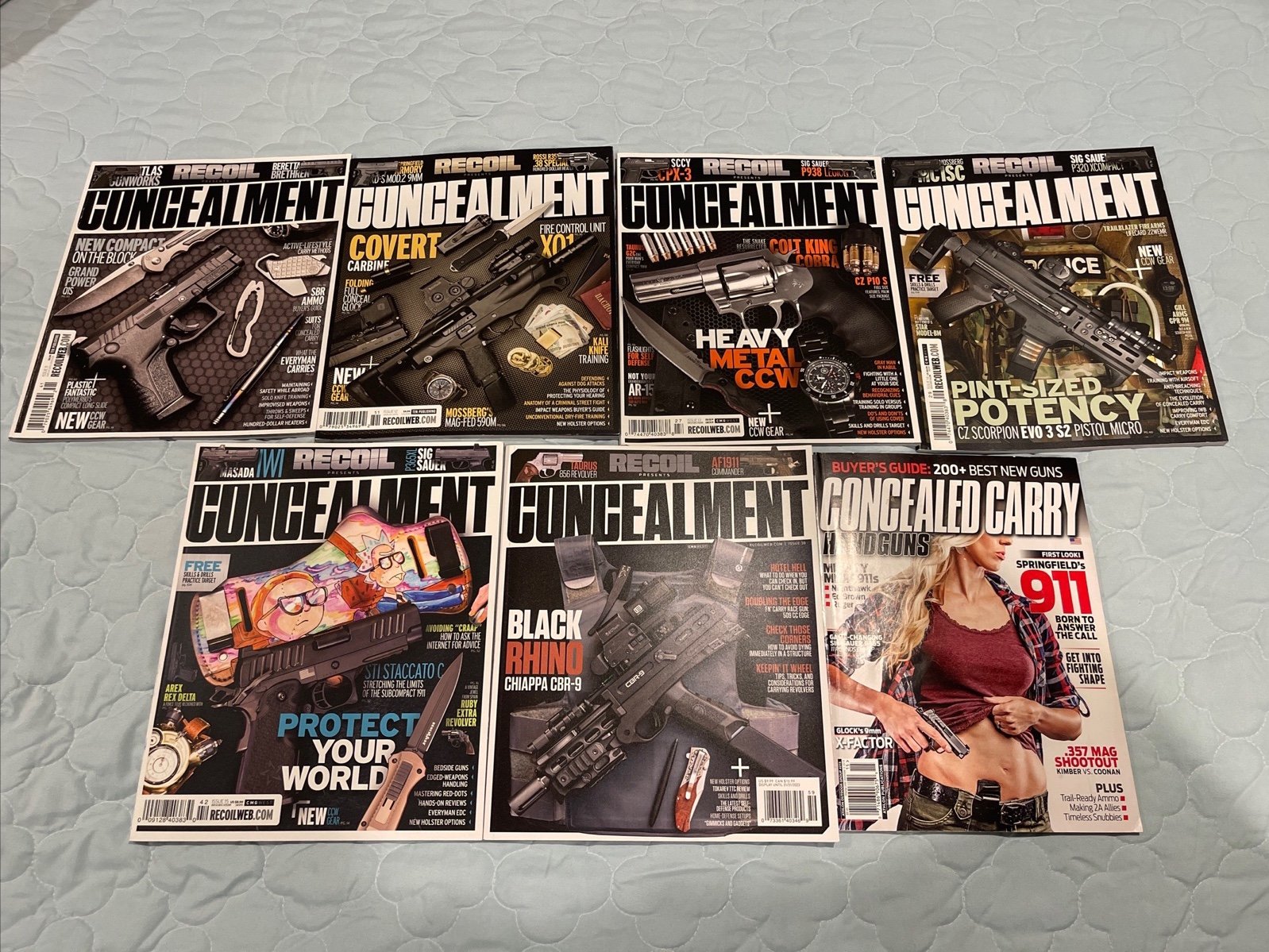 Recoil presents concealment magazine lot x6