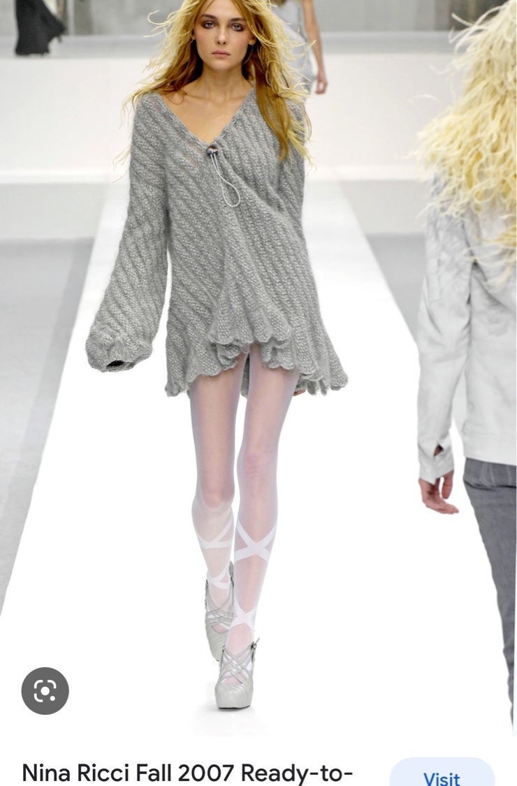 nina ricci mohair alpaca sweater from the fall 2007 collection