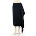 Tibi NEW 250 Sz 8 Black Side Fringe Triacetate Assymetrical Polyester Skirt
