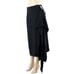 Tibi NEW 250 Sz 8 Black Side Fringe Triacetate Assymetrical Polyester Skirt