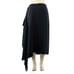 Tibi NEW 250 Sz 8 Black Side Fringe Triacetate Assymetrical Polyester Skirt