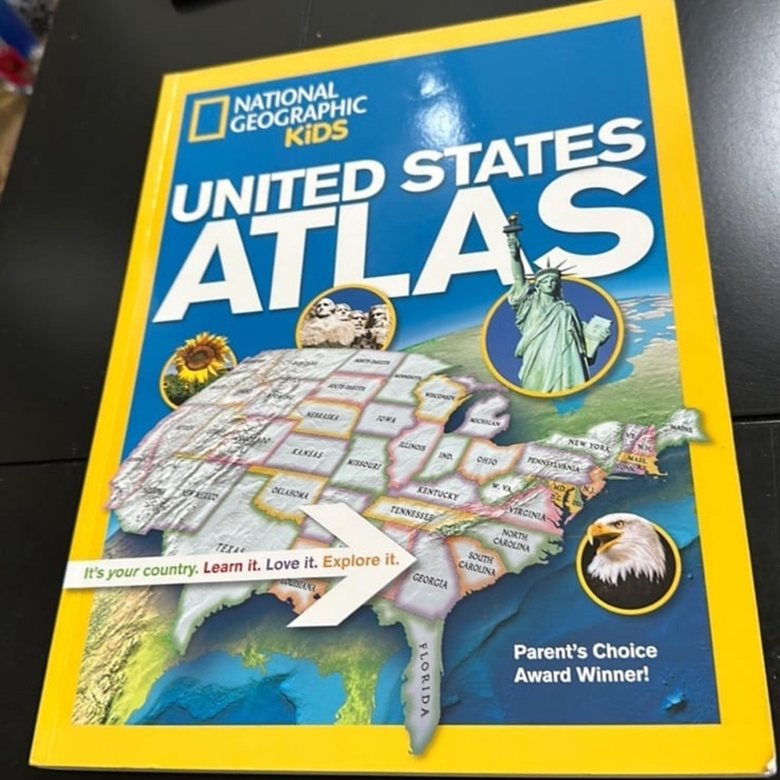 National Geographic Kids United States World Altas Book Homeschool Reference
