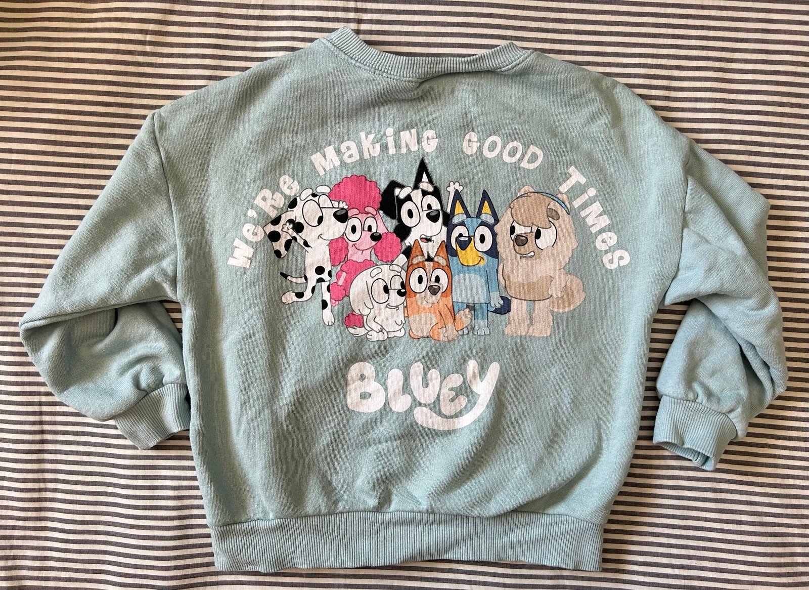 HTf Zara Bluey and Friends Blue Sweatshirt - Size 5/6
