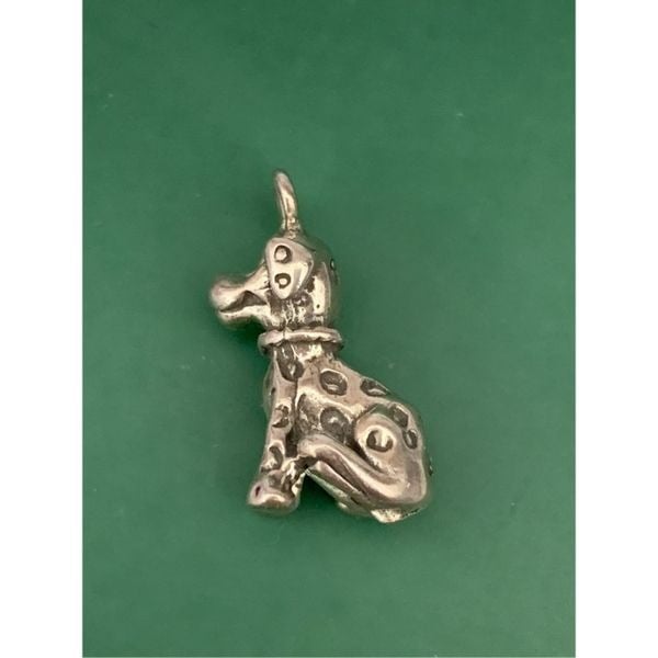 .925 Dalmatian Puppy Sterling Silver Jewelry Charm #pet