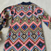 Farm Rio Rauti Wool Blend Sweater Dress Size Large Puff Sleeve Multicolor