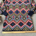Farm Rio Rauti Wool Blend Sweater Dress Size Large Puff Sleeve Multicolor
