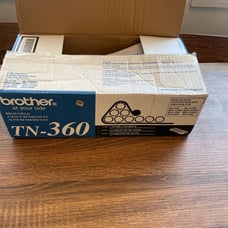 Genuine Brother TN-360 High Yield Toner Cartridge Black OEM Genuine New Sealed