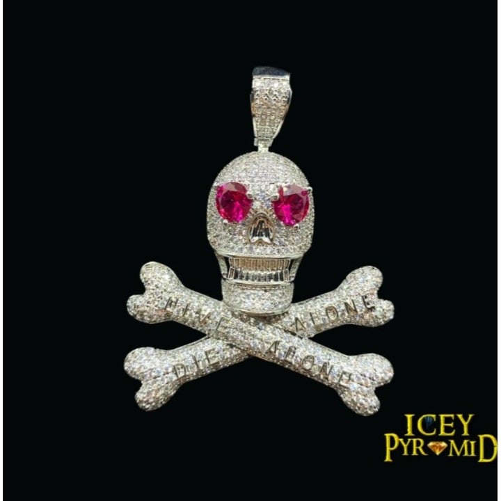 Silver Color Pirate Skull Necklace