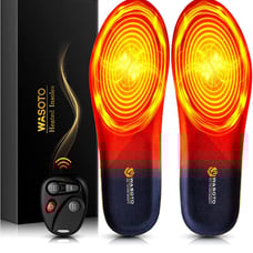 Heated Insoles 3300mAh with Remote Up to 11 Hours Heating Rechargeable Heated Sh