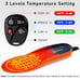 Heated Insoles 3300mAh with Remote Up to 11 Hours Heating Rechargeable Heated Sh